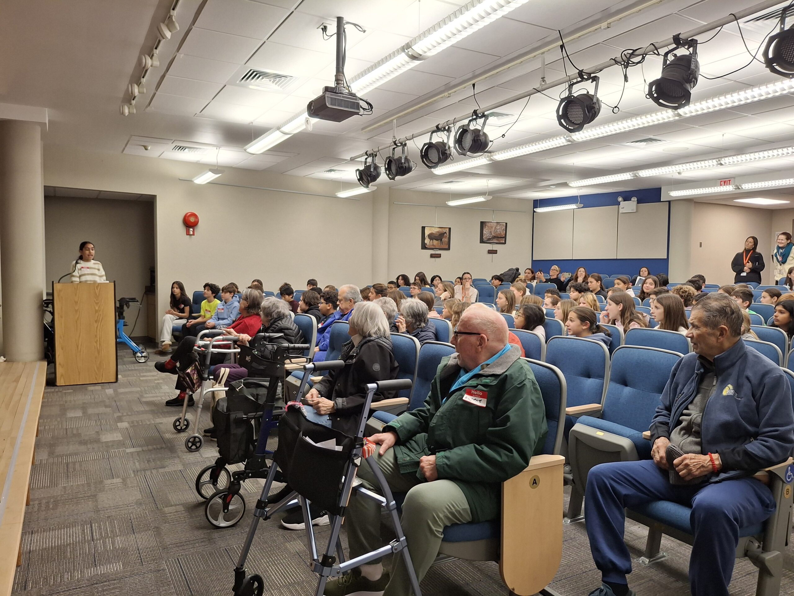 Atria Residents Visit Briarcliff Middle School