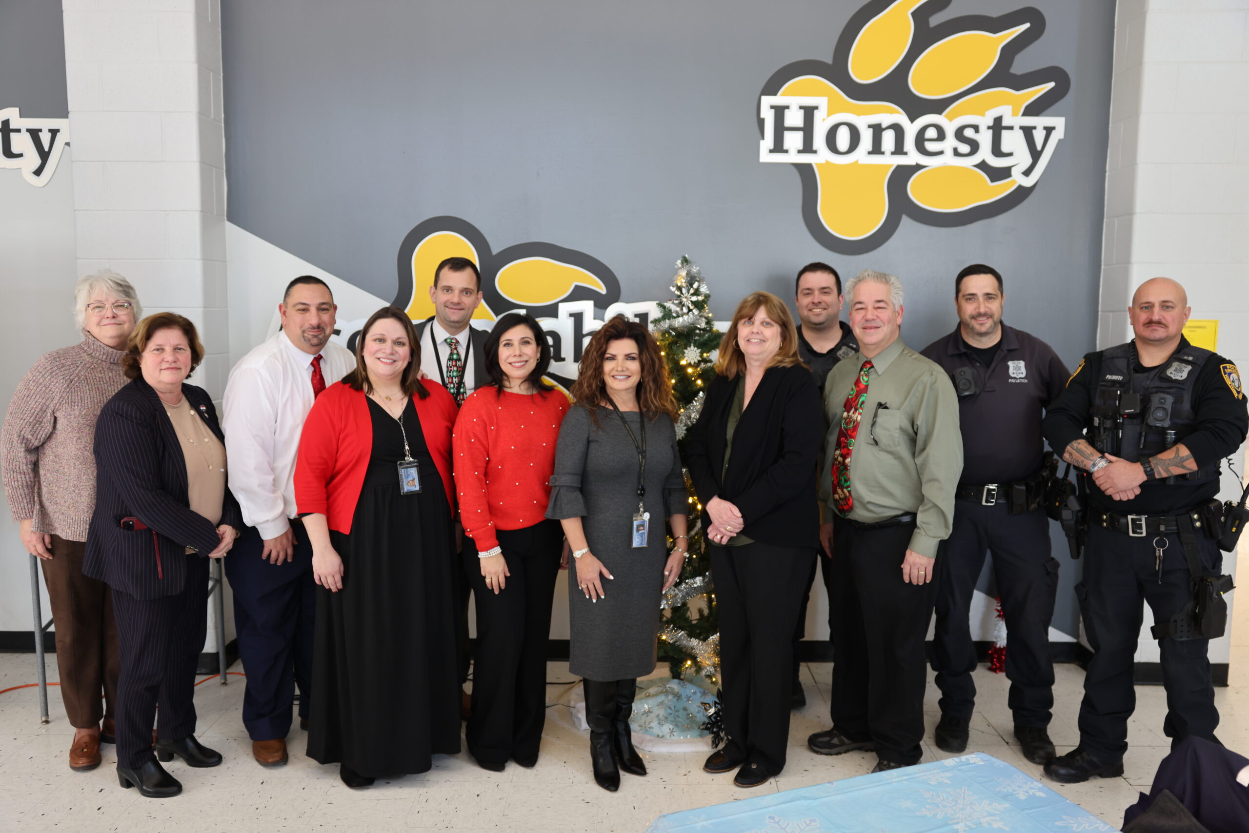 Senior citizens and middle school students ring in the holidays together at Lakeland Copper Beech Middle School