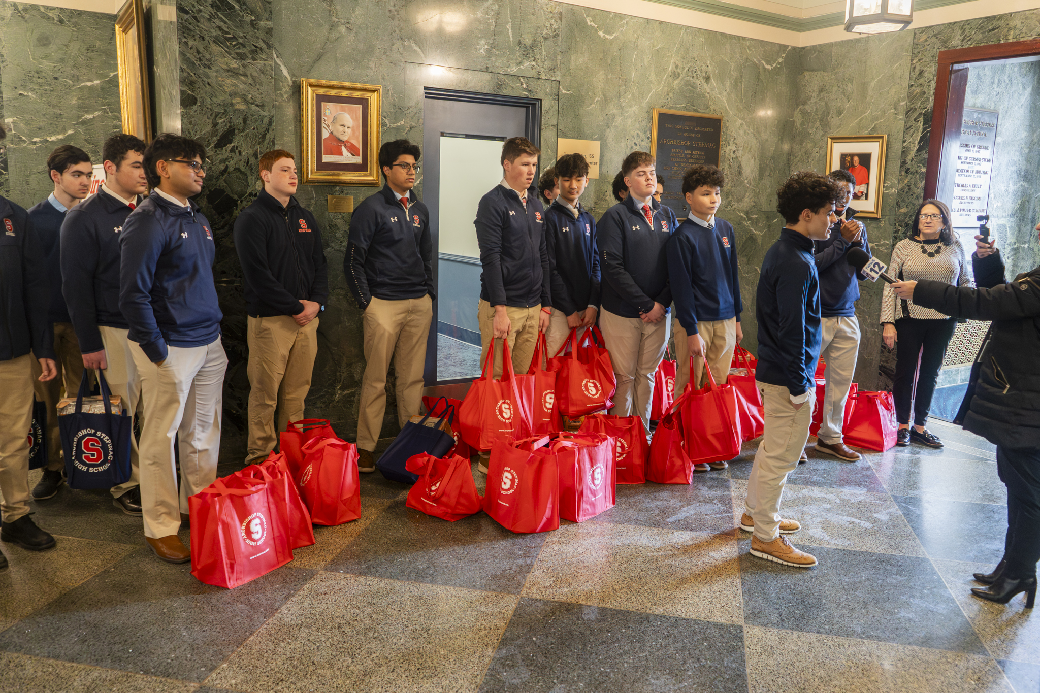 Stepinac SOUPer Bowl Food Drive Collects 8,000 Pounds for Feeding Westchester