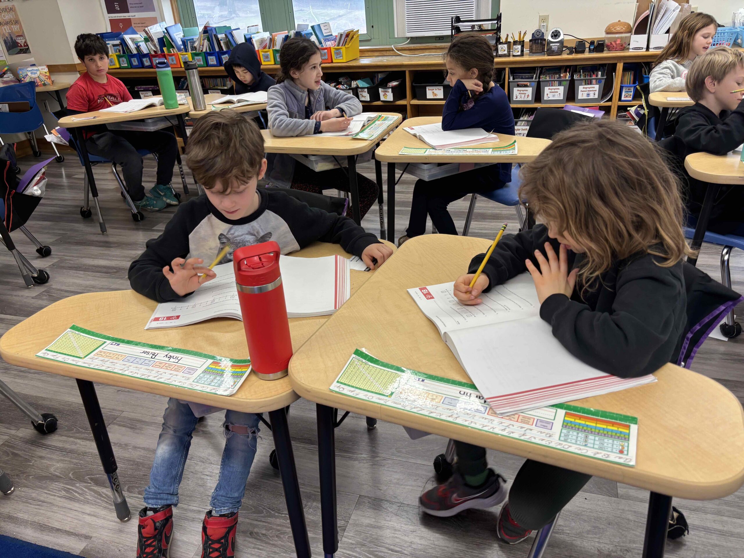 Dows Lane Elementary School third graders deepen their understanding of fractions