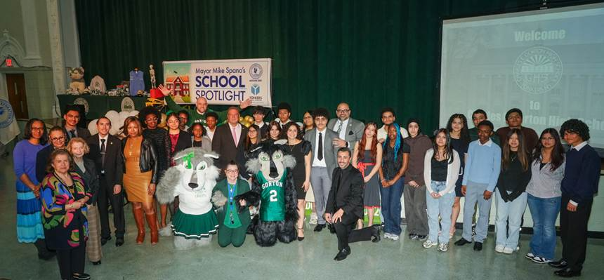 Yonkers Mayor Spano School Spotlight Award Presented to Gorton High School