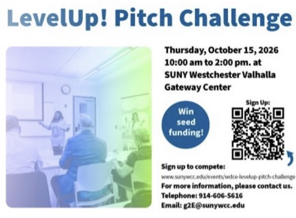 SUNY WCC Announces Second Annual “LevelUp! Pitch Challenge” to Support Emerging Entrepreneurs