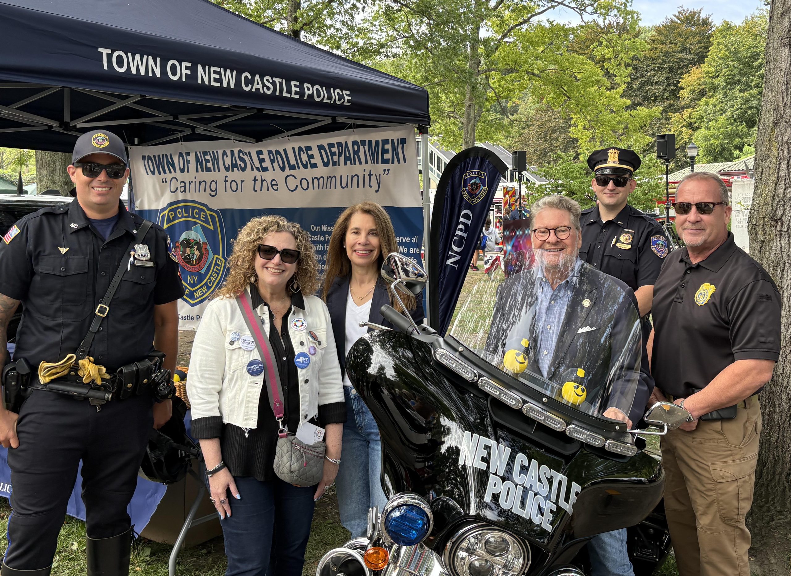 New Castle Police Motorcycles Secured with Harckham Grant