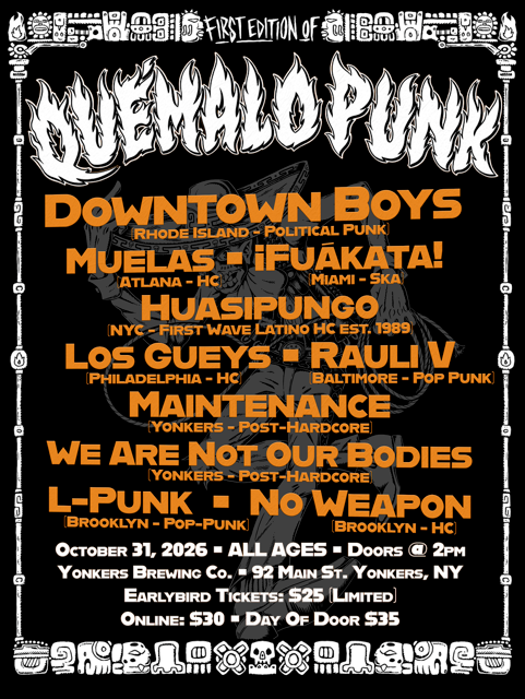 Yonkers’ First Latinx Punk Festival, Quémalo Punk, Debuts this Halloween